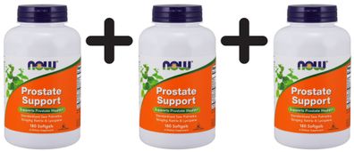 3 x NOW Foods Prostate Support - 180 softgels