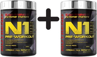 2 x Nutrend N1 Pre-Workout, Blackcurrant - 510g
