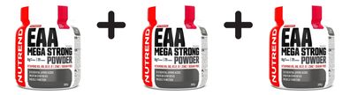 3 x Nutrend EAA Mega Strong Powder, Fruit Punch - 300g