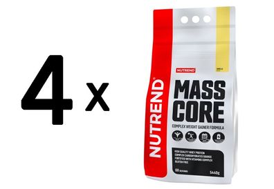 4 x Nutrend Mass Core, Vanilla - 5440g