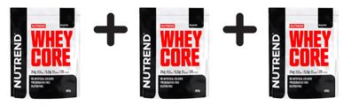 3 x Nutrend Whey Core, Unflavoured - 900g
