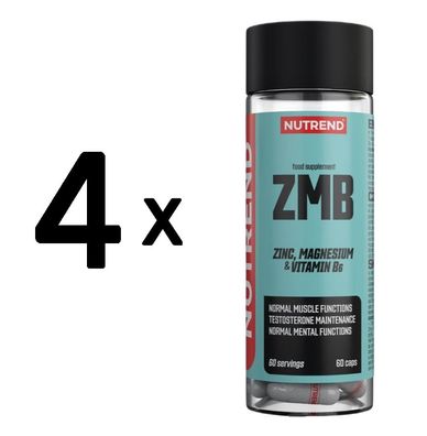 4 x Nutrend ZMB - 60 caps