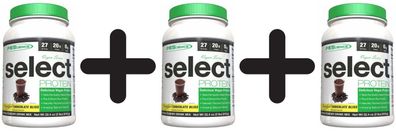 3 x PES Select Protein Vegan Series, Chocolate - 918g