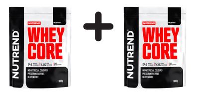 2 x Nutrend Whey Core, Unflavoured - 900g