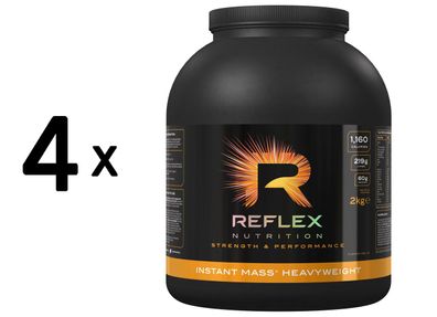 4 x Reflex Nutrition Instant Mass Heavyweight, Chocolate Perfection - 2000g