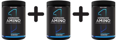 3 x Rule One Energized Amino, Blue Raspberry - 270g