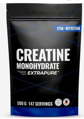 Creatine Monohydrate Powder 500g-Kreatin Monohydrat in Mikronisierter Qualität, egan