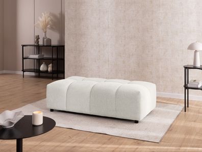 Bubble - Hocker mit Sitzfläche in Bubble-Optik aus weichem Strukturstoff