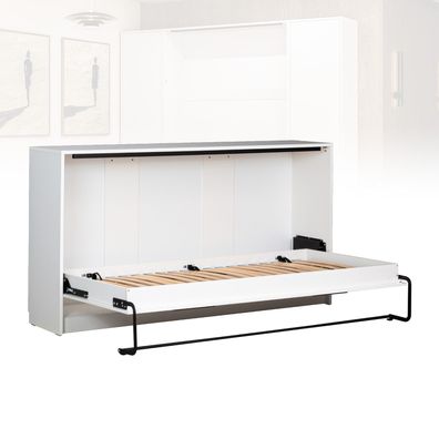 Schrankbett 90 x 200 Horizontal SleepBox Wandklappbett Bett HB-90