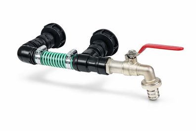 IBC Regentonnenverbinder 2-fach nebeneinander Adapter DN 50