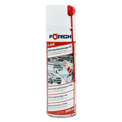 FÖRCH S408 PTFE-HOCHLEISTUNGS-ÖL 0.5 LTR Notlaufschmierung Schmierspray