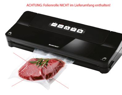 Silvercrest Vakuumierer SV 125 C6 KAT 125Watt schwarz ohne Folienrolle * B-Ware