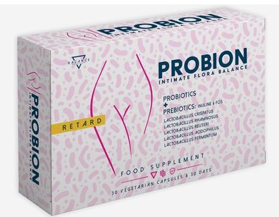 PROBION® Frauen Intimflora Probiotika-30 Kapseln, räbiotika, aginalflora Pflege