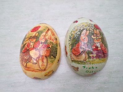 Erzgebirge Pappei Container Füllei Candybox Beatrix Potter Handarbeit Unikat 18cm