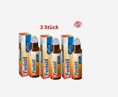 Fenistil Kühl Roll-On Kosmetikum Zur Beruhigung Von Gereizter-3 Stück X 8 ml