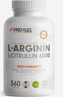 L-Arginin+L-Citrullin-Malat Kapseln 360X-Optimal Hochdosiert Mit 6000 Mg Pro Tag