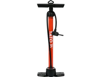 Standpumpe mit Manometer, Aluminium, 8 bar, 65 cm Schlauch