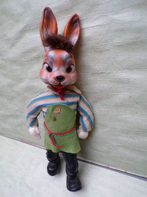 alter Osterhase ca 47 cm Plastik / Kunststoff hohl