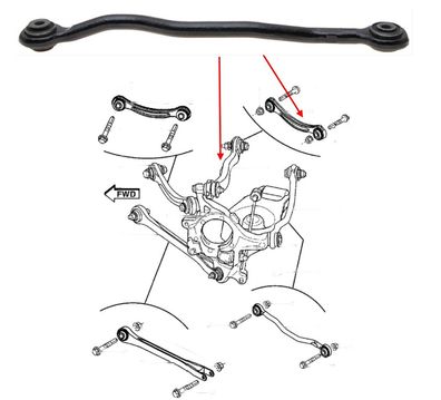 Querlenker hinten rechts unten hinten Dodge Challenger Bj:08-18, Charger Bj:08-18,