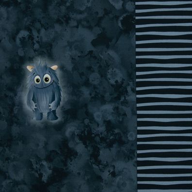 Swafing Panel Monster MOODS BY MRS MINT, FRENCH TERRY