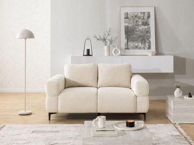 Cardea - Modernes 2-Sitzer-Sofa in Bubble-Optik aus weichem Strukturstoff