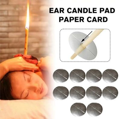 10 Ear Candles for Cleaning, Ear Candle Earwax Remover Kit with Natural Beeswax, Ear