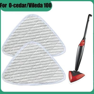 4x Replacement Covers for Vileda Steam Cleaner 100 Hot Spray Mop, Family Pack, White