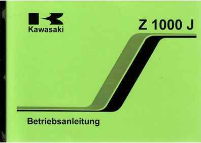 Betriebsanleitung Kawasaki Z 1000 J, Motorrad, Oldtimer, Zweirad