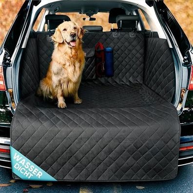 Heldenwerk Hundekofferraumschutz, Wasserdichte, Kratzfeste Hundedecke mit Seitenschu,