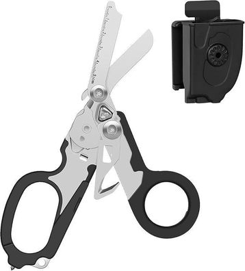 INSGB - Raptor Response Emergency Scissors - 6 Function Scissors with Utility Holste,