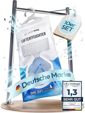 Pearway 10 x Cabinet Dehumidifier 500 ml I Moisture Bag Fresh Morning I Dehumidifie,