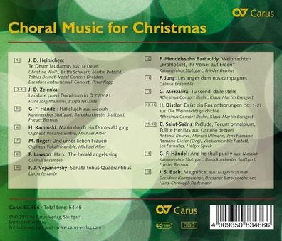 Johann David Heinichen (1683-1729): Choral Music for Christmas - - (CD / C)