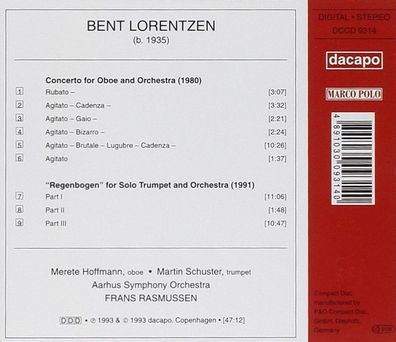 Bent Lorentzen: Oboenkonzert - - (CD / O)