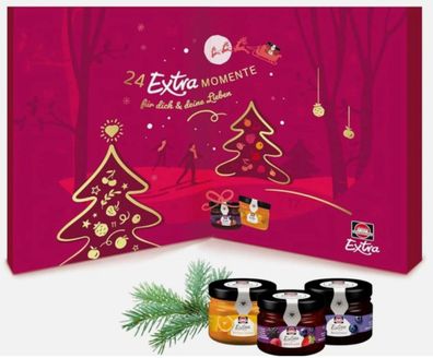 Schwartau Adventskalender 2025 - 24 Mini Marmeladen & Honig Portionsgläser