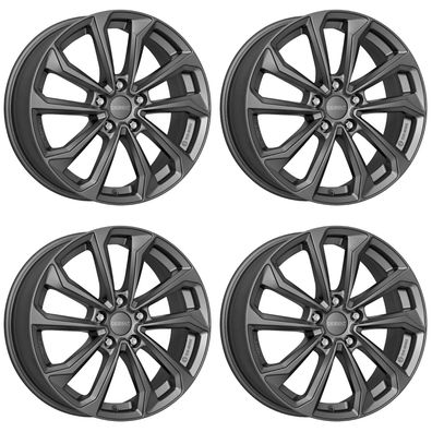 4 Dezent KS graphite Felgen 7.5Jx18 5x114.3 für Mitsubishi ASX Grandis Lancer