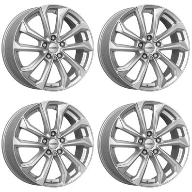 4 Dezent KS silver Felgen 7.0Jx17 5x114.3 für Hyundai Elantra IX20 Ioniq Kona i30