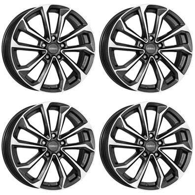 4 Dezent KS dark Felgen 6.5Jx16 5x114.3 für Mazda 3 5 6 Cx-3 MPV Mx-5 Tribute