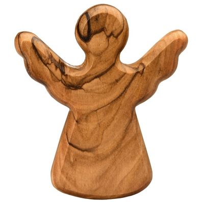 Olivenholz Schutzengel Handschmeichler Glücksbringer Geschenk zur Kommunion Taufe
