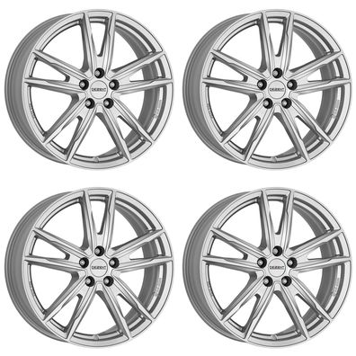 4 Dezent KF silver Felgen 8.0Jx19 5x112 für Volkswagen Arteon Beetle Caddy Eos Golf