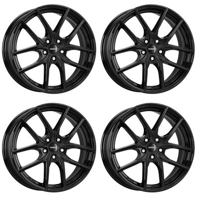4 Dezent TO black Felgen 7.0Jx17 5x112 für Volkswagen Arteon Beetle Caddy Eos Golf