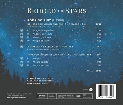 Rodrigo Ruiz: Sonate für Violine & Klavier F-Dur - - (CD / S)