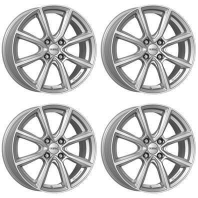 4 Dezent TN silver Felgen 5.5Jx15 4x100 für Peugeot 108
