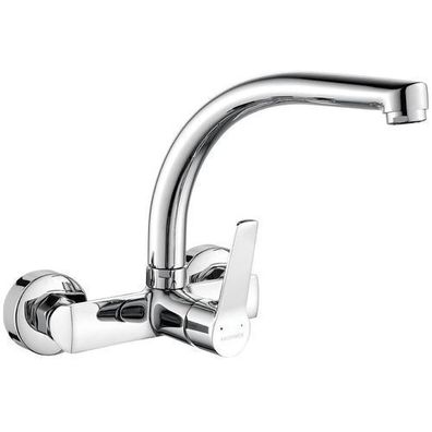 Küchenarmatur Wandmontage VILAVA Küchenmischer für Küche in Chrom Spültischarmatur