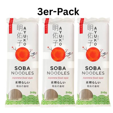 3er-Pack AYUKO Soba Buchweizennudeln 300g