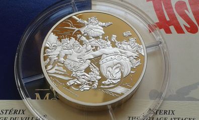 Original 20 euro 2007 Frankreich Asterix und Obelix PP 5 Unzen Silber - Rarität