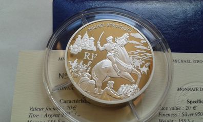 20 euro 2006 Frankreich Jules Verne Michel Strogoff Kurier des Zaren 5 Unzen Silber