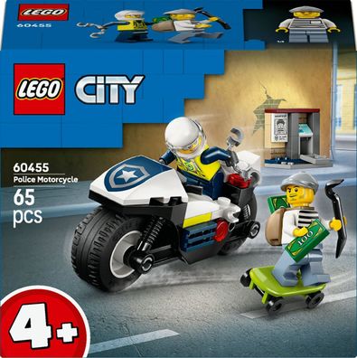 LEGO® City 60455 Verfolgungsjagd mit dem Polizeimotorrad 65 Teile Bausteine