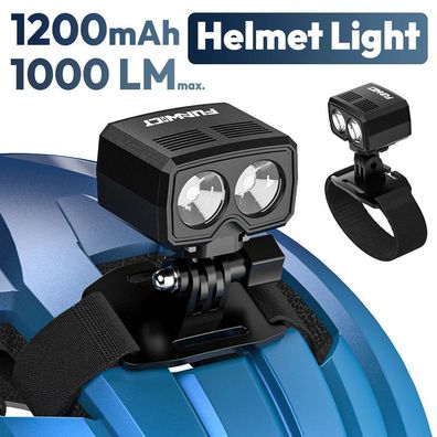 1000 Lumens Bike Helmet Light USB Charging Waterproof Flashlight Bicycle Headlight