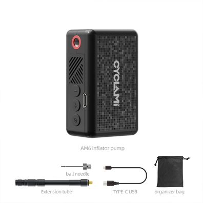 130 PSI Cyclami Auto Air pump - Portable Electric Inflator with Tire Pressure Di