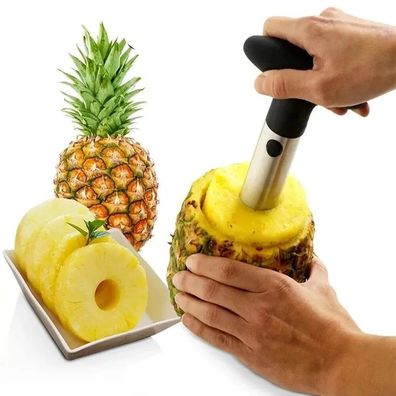 1PCS Stainless Steel Pineapple Peeler & Corer - Fruit Slicer Cutter Kitchen Gadget
